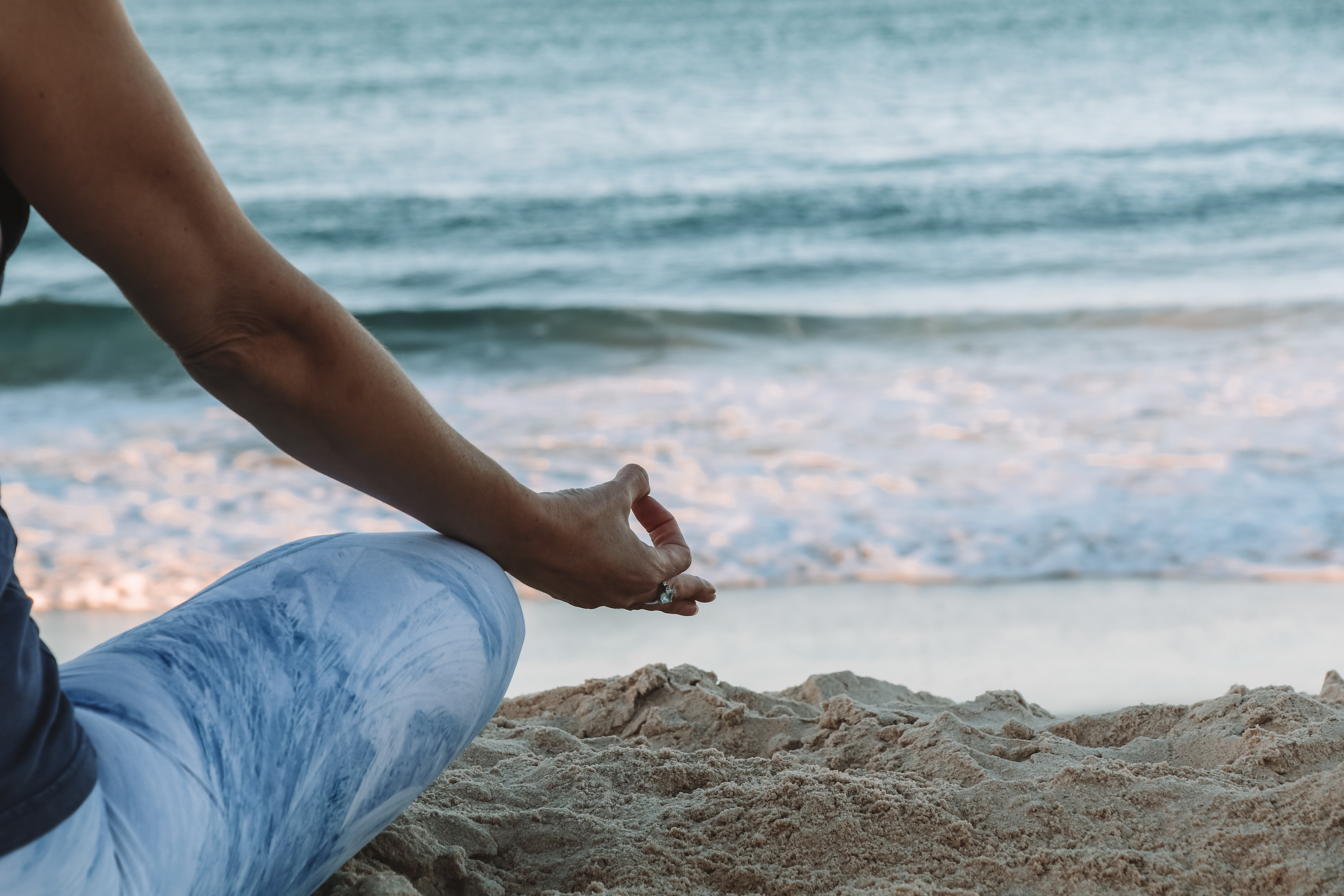 woman meditating